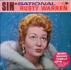 Rusty Warren album cover: Sin-Sational Rusty Warren