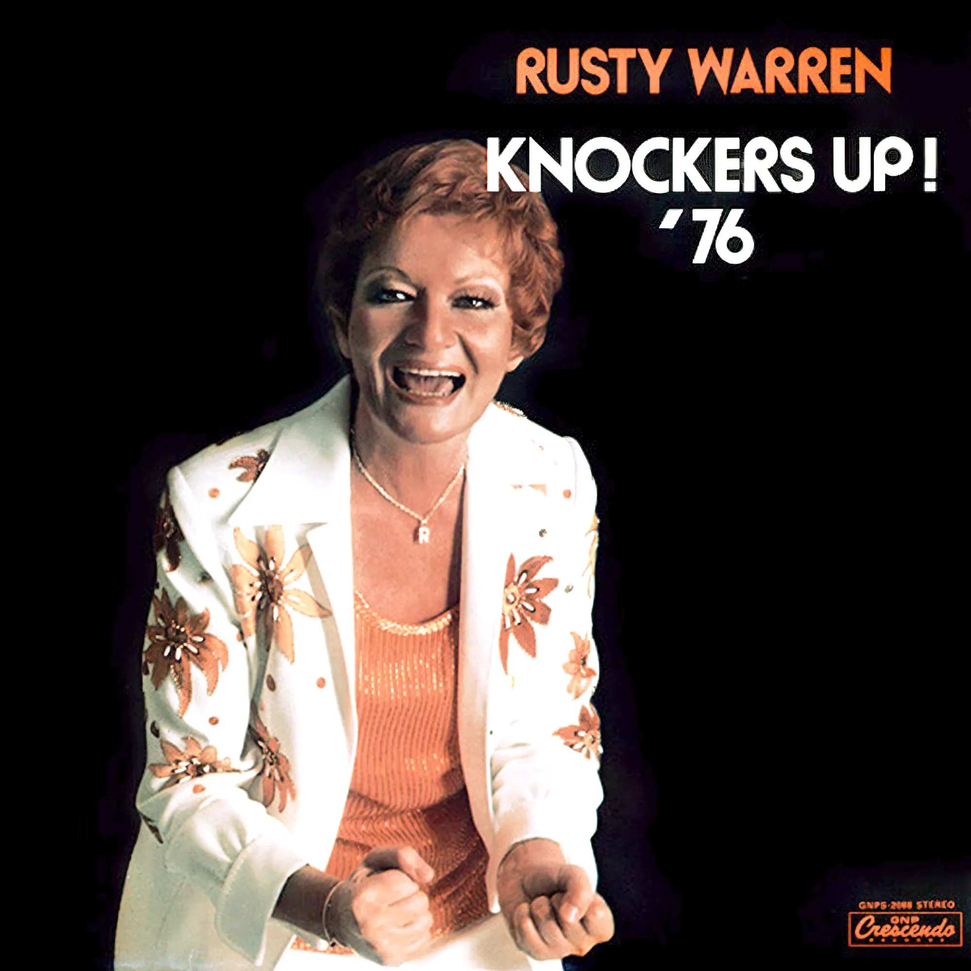 Rusty Warren album cover: Knockers Up! ‘76