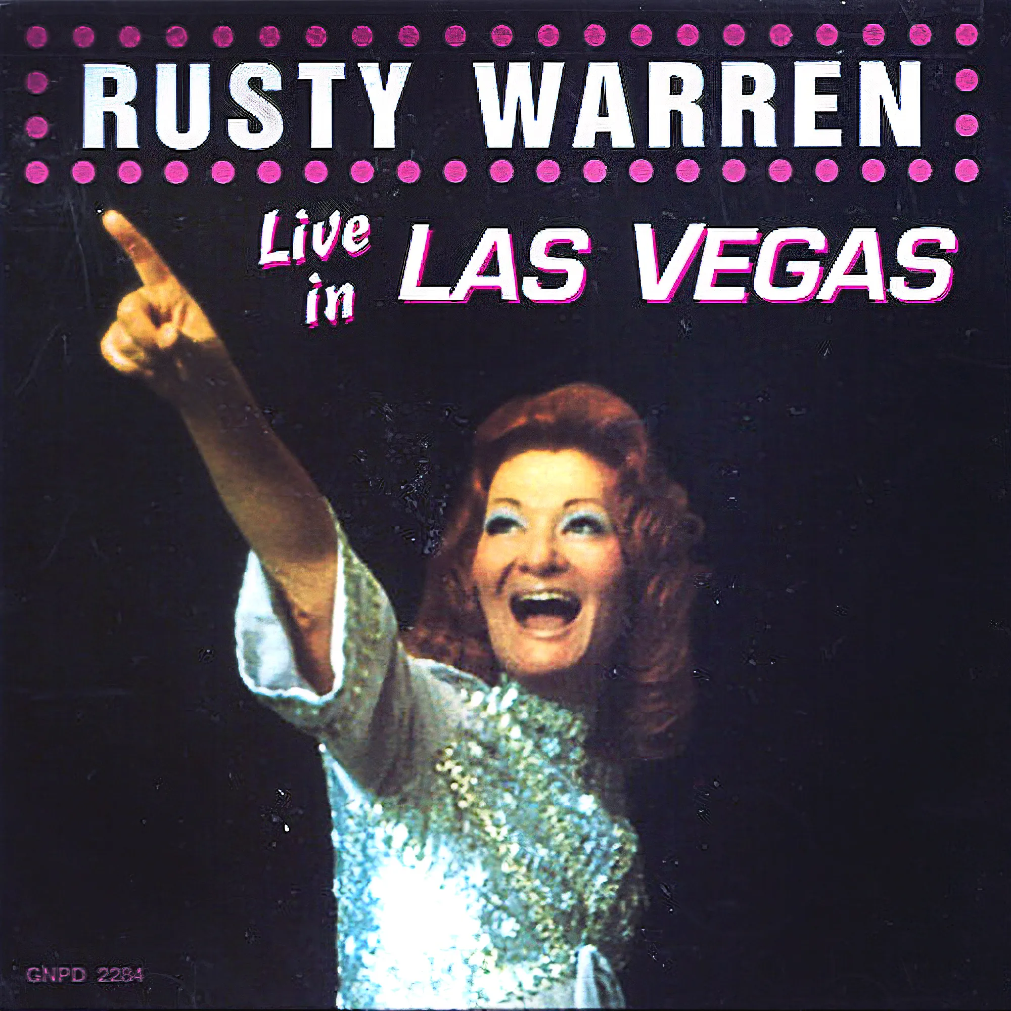 Rusty Warren Live in Las Vegas album cover.